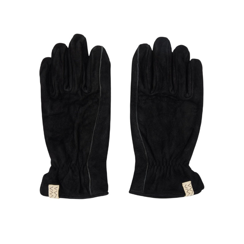 VISVIM SUEDE GLOVES - BLACK