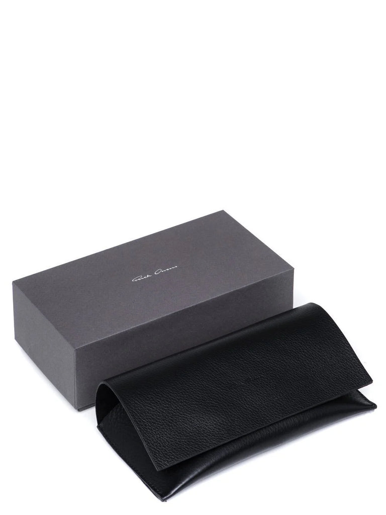 RICK OWENS SUNGLASSES GETHSHADES - OLIVE TEMPLE/AMAZONITE LENS