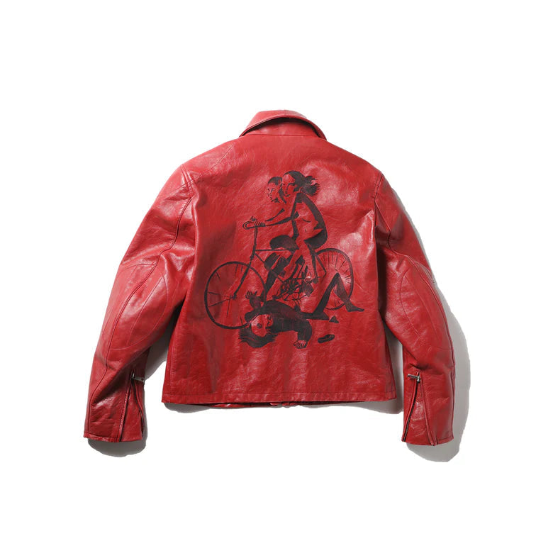 ENFANTS RICHES DÉPRIMÉS THE BULLY JACKET - RED / BLACK