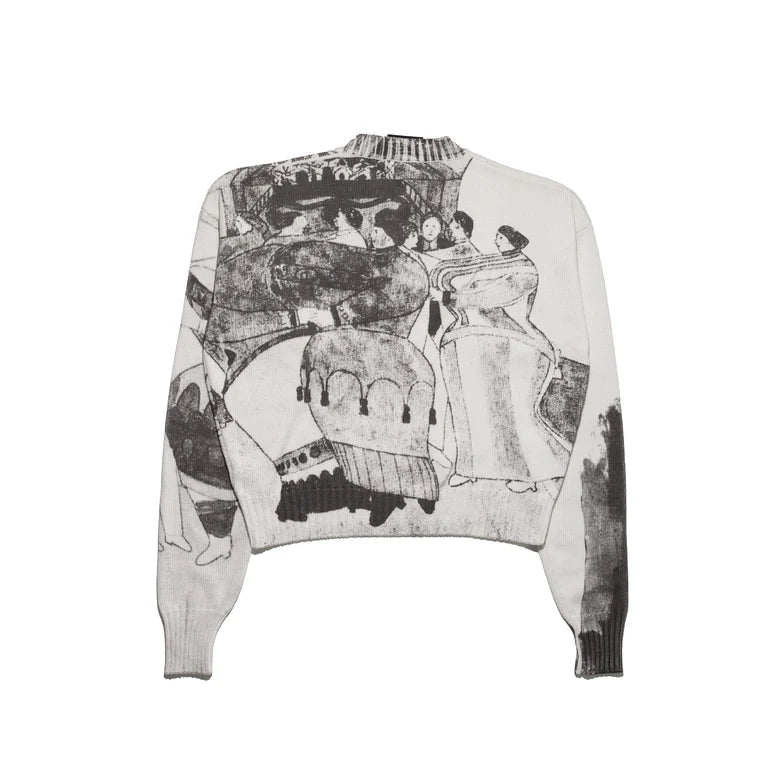 ENFANTS RICHES DÉPRIMÉS THE BALLROOM DANCE SWEATER - BLACK/IVORY