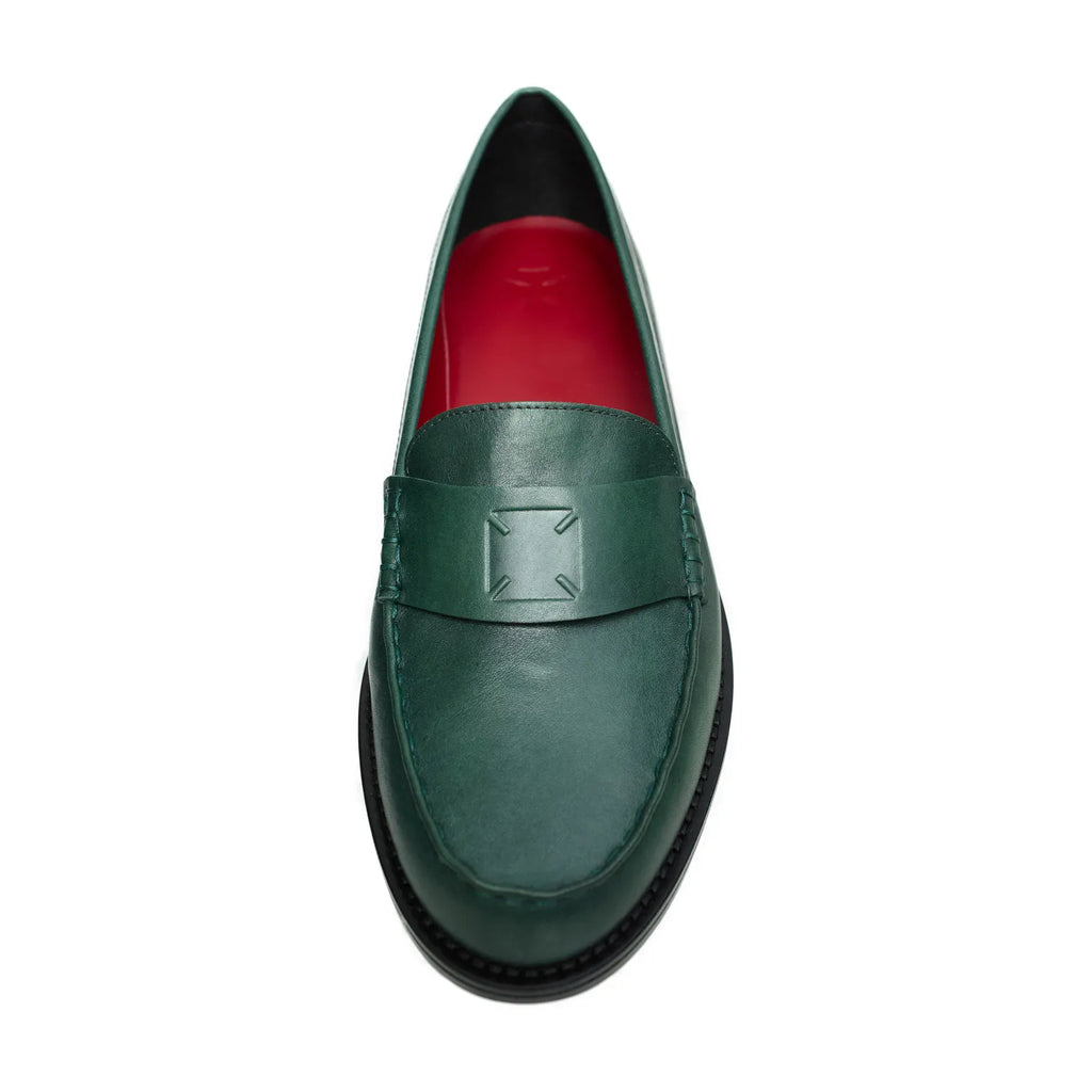 ENFANTS RICHES DÉPRIMÉS PENNY LOAFER - DARK GREEN