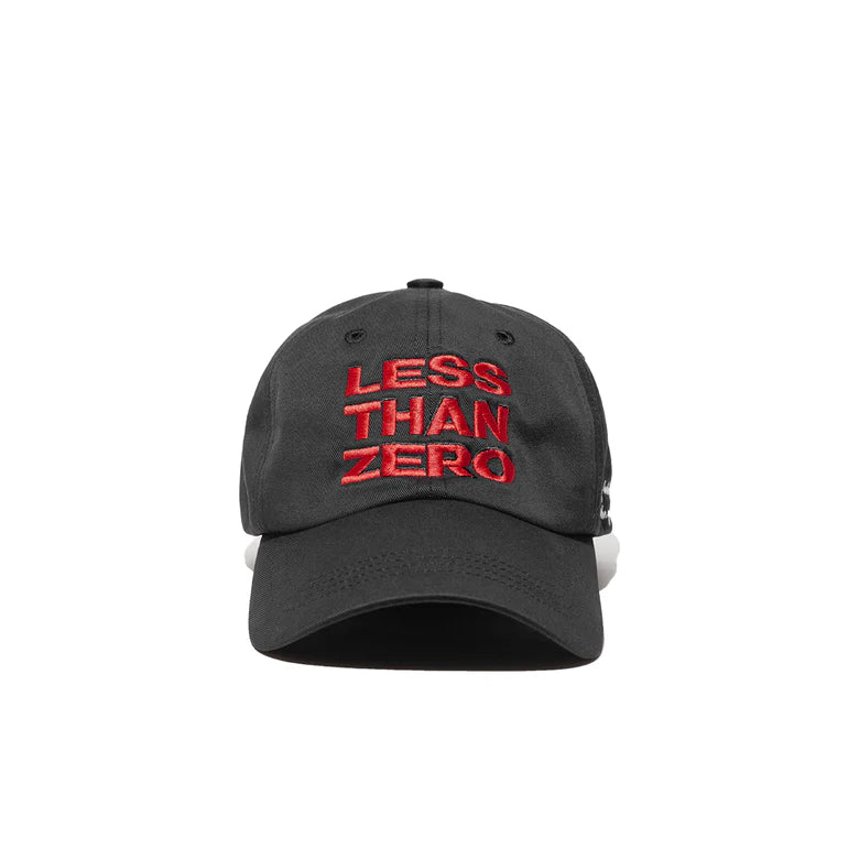 ENFANTS RICHES DÉPRIMÉS LESS THAN ZERO 6-PANEL HAT - BLACK / RED