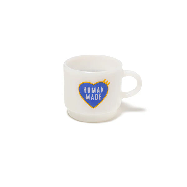 HUMAN MADE HEART GLASS MUG - WHITE