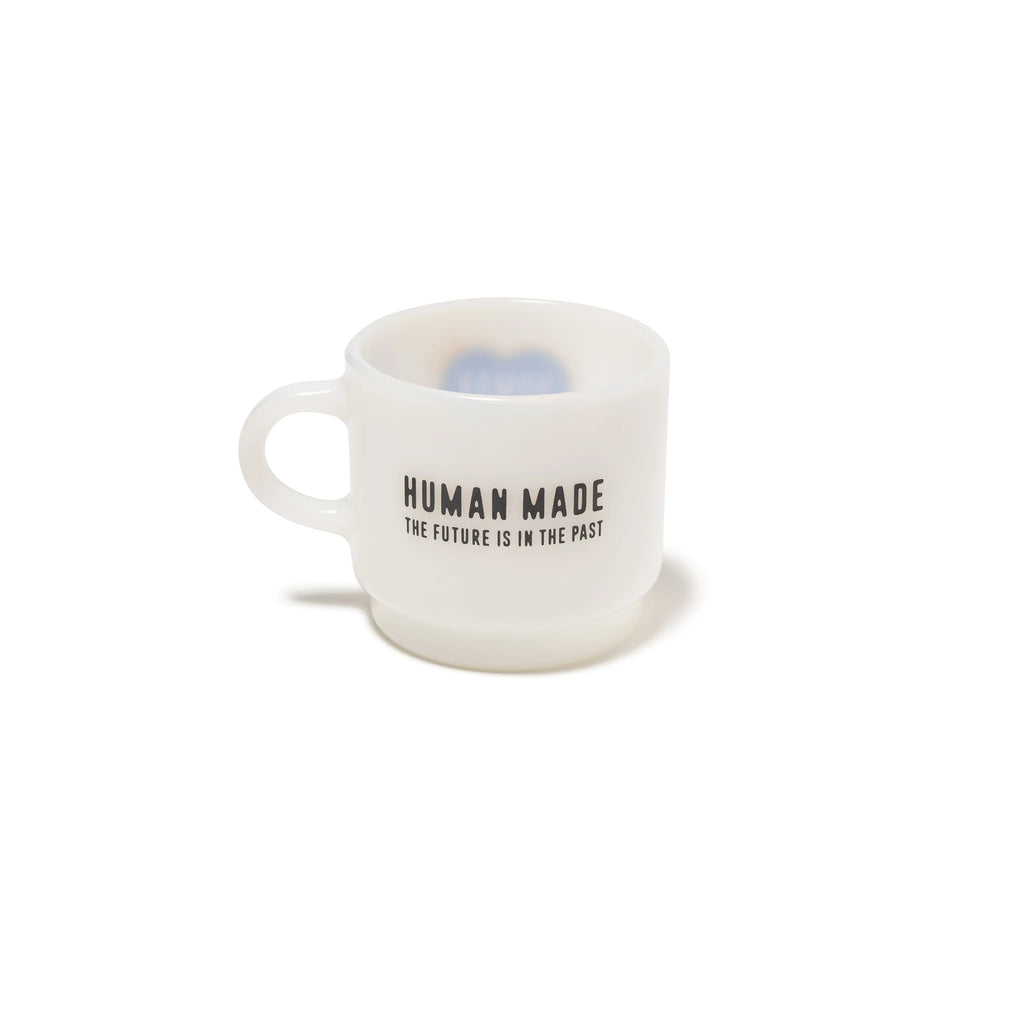 HUMAN MADE HEART GLASS MUG - WHITE