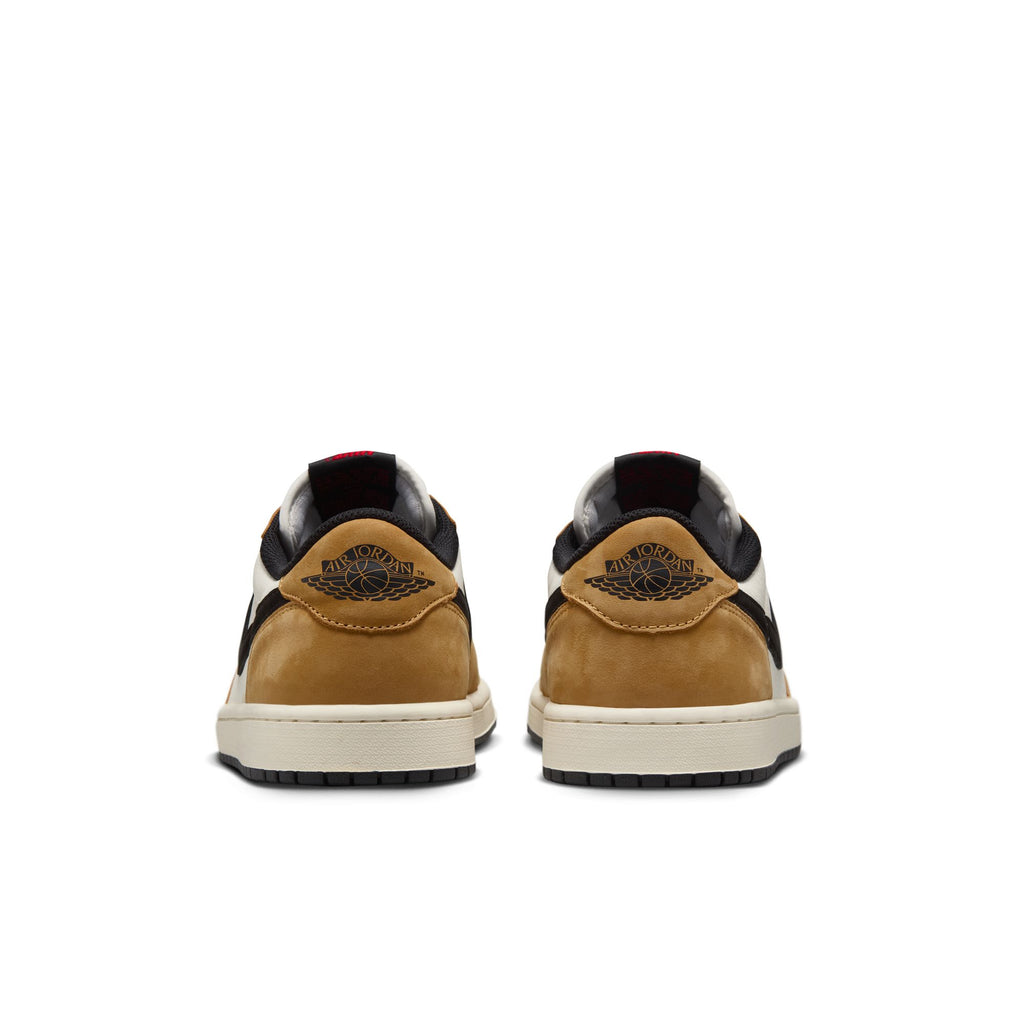 AIR JORDAN 1 LOW OG "ROOKIE OF THE YEAR" - SAIL/BLACK-GOLDEN HARVEST-GYM RED