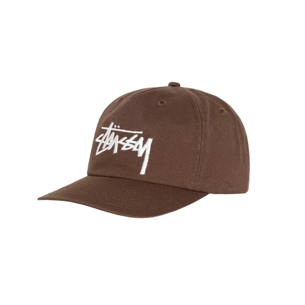 STÜSSY BIG STOCK MID DEPTH CAP - CHOCOLATE
