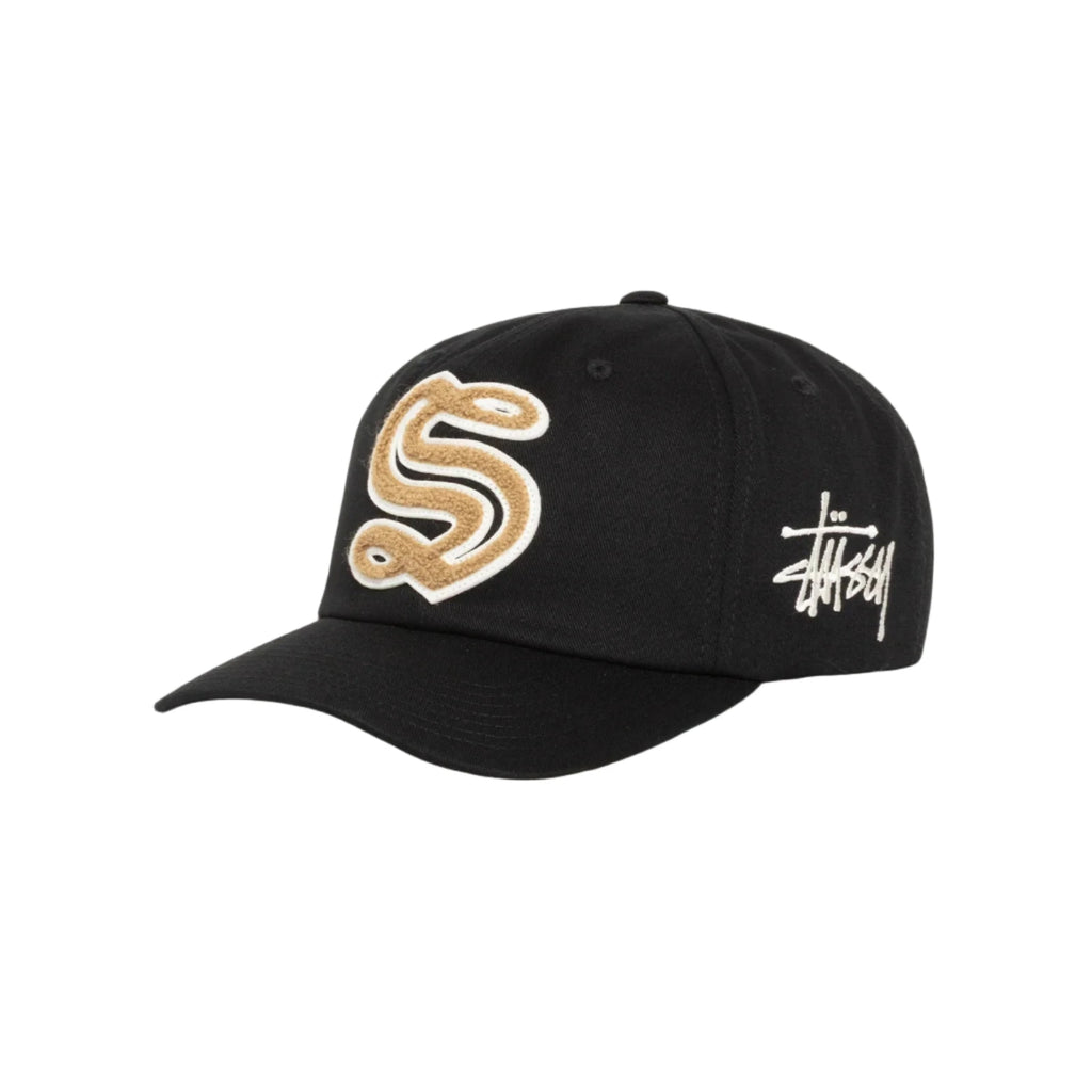 STÜSSY MID-DEPTH GOTHIC S SNAPBACK - BLACK