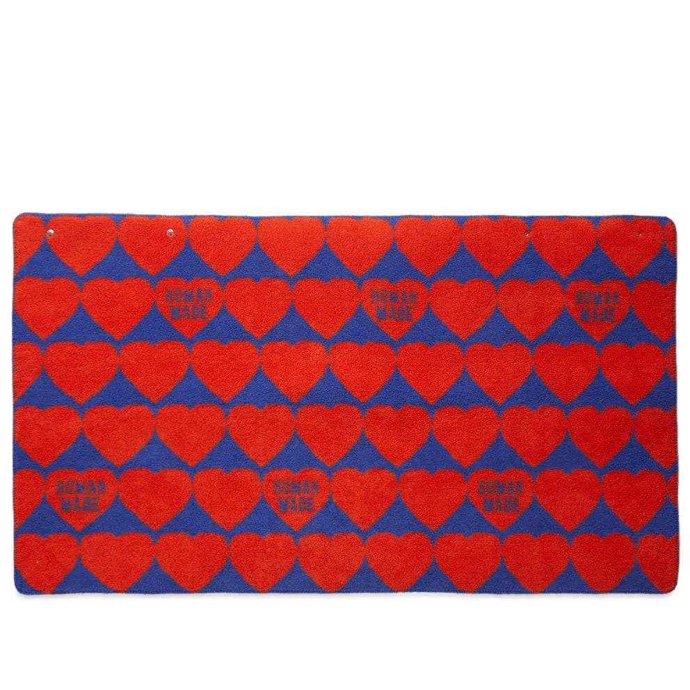HUMAN MADE HEART FLEECE BLANKET - ORANGE