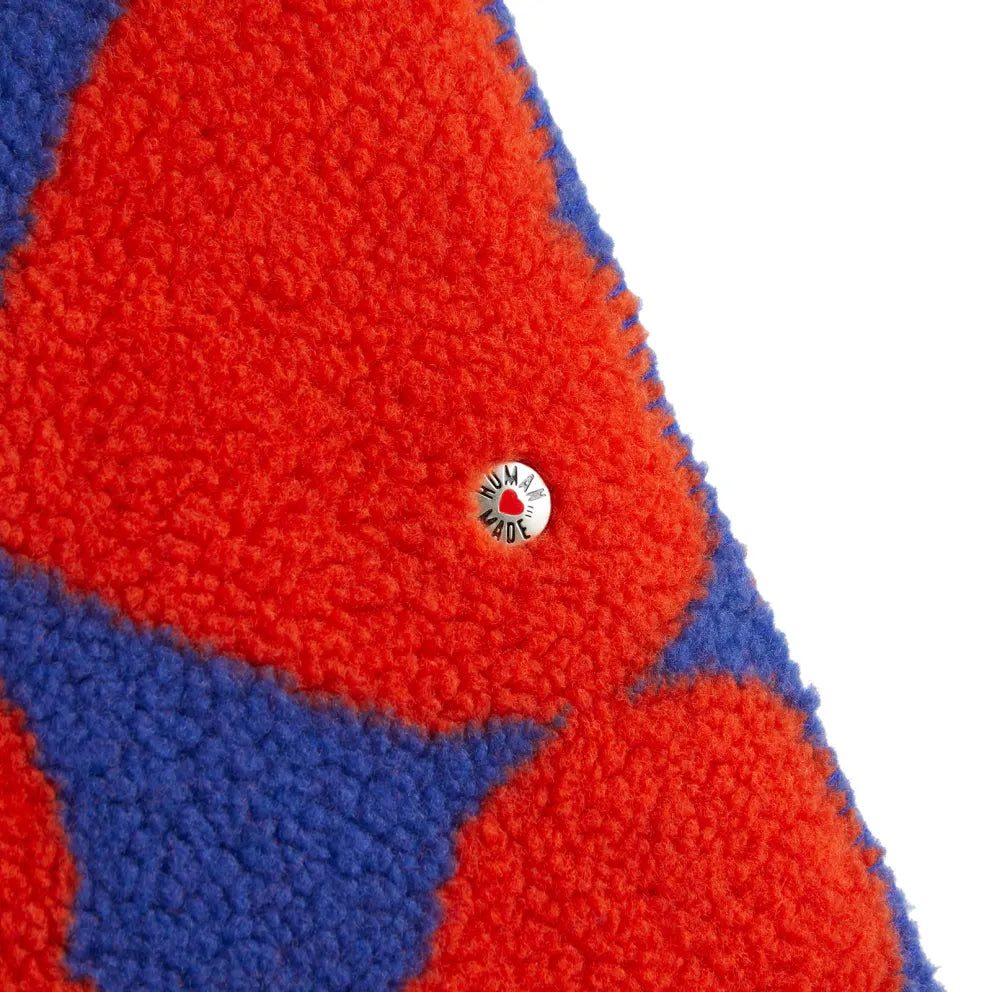 HUMAN MADE HEART FLEECE BLANKET - ORANGE