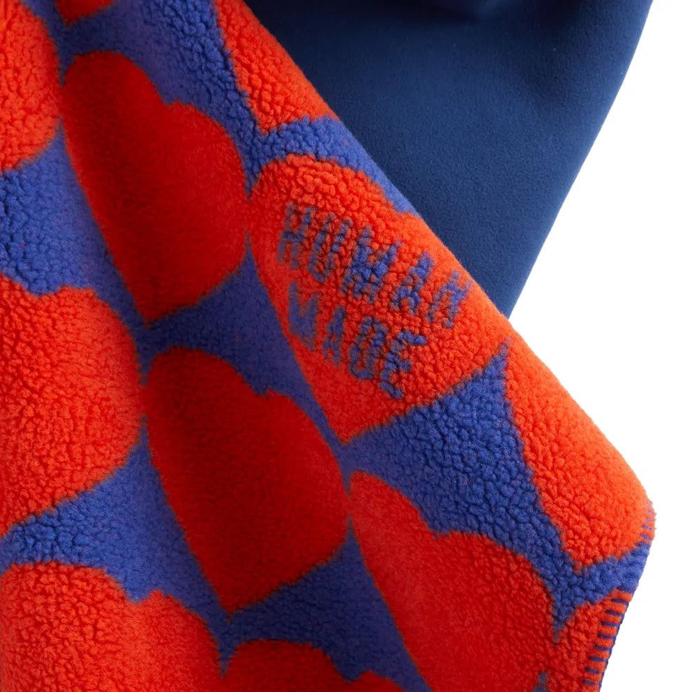 HUMAN MADE HEART FLEECE BLANKET - ORANGE