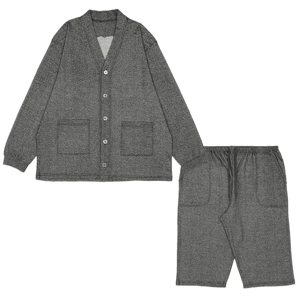 MASTERMIND WORLD L/S LOUNGE SET - BLACK x GRAY