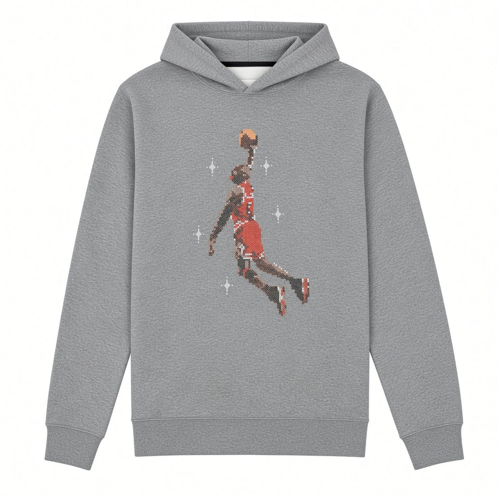 AIR JORDAN ESSENTIALS GRAPHIC FLEECE HOODIE - CARBON HEATHER