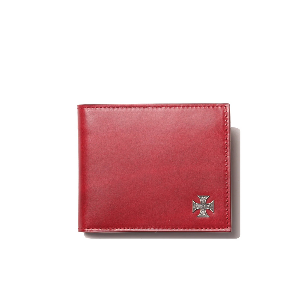 ENFANTS RICHES DÉPRIMÉS CROSS EMBLEM WALLET - BURGUNDY