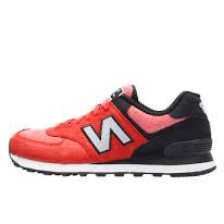 NEW BALANCE 574 'SWEATSHIRT' - RED/BLACK/WHITE