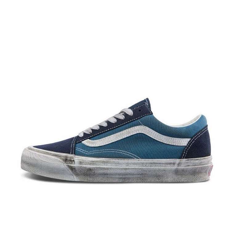 VANS VAULT OG OLD SKOOL LX 'STRESSED’ - NAVY