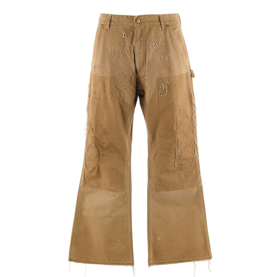 SAINT MICHAEL DOUBLE KNEE PANTS - BEIGE