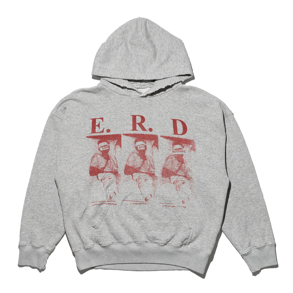 ENFANTS RICHES DÉPRIMÉS YOU ARE NOTHING HOODIE - HEATHER GREY