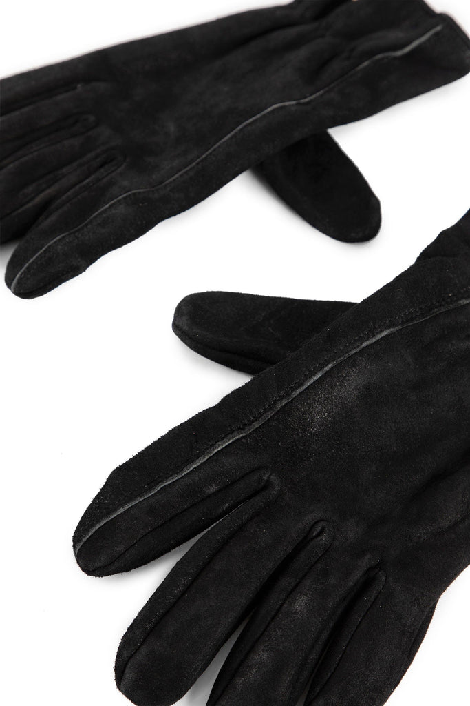 VISVIM SUEDE GLOVES - BLACK