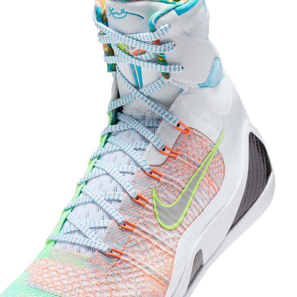 NIKE KOBE 9 PROTRO "WHAT THE" - WHITE/REFLECTIVE SLVR-CHLORINE BLUE