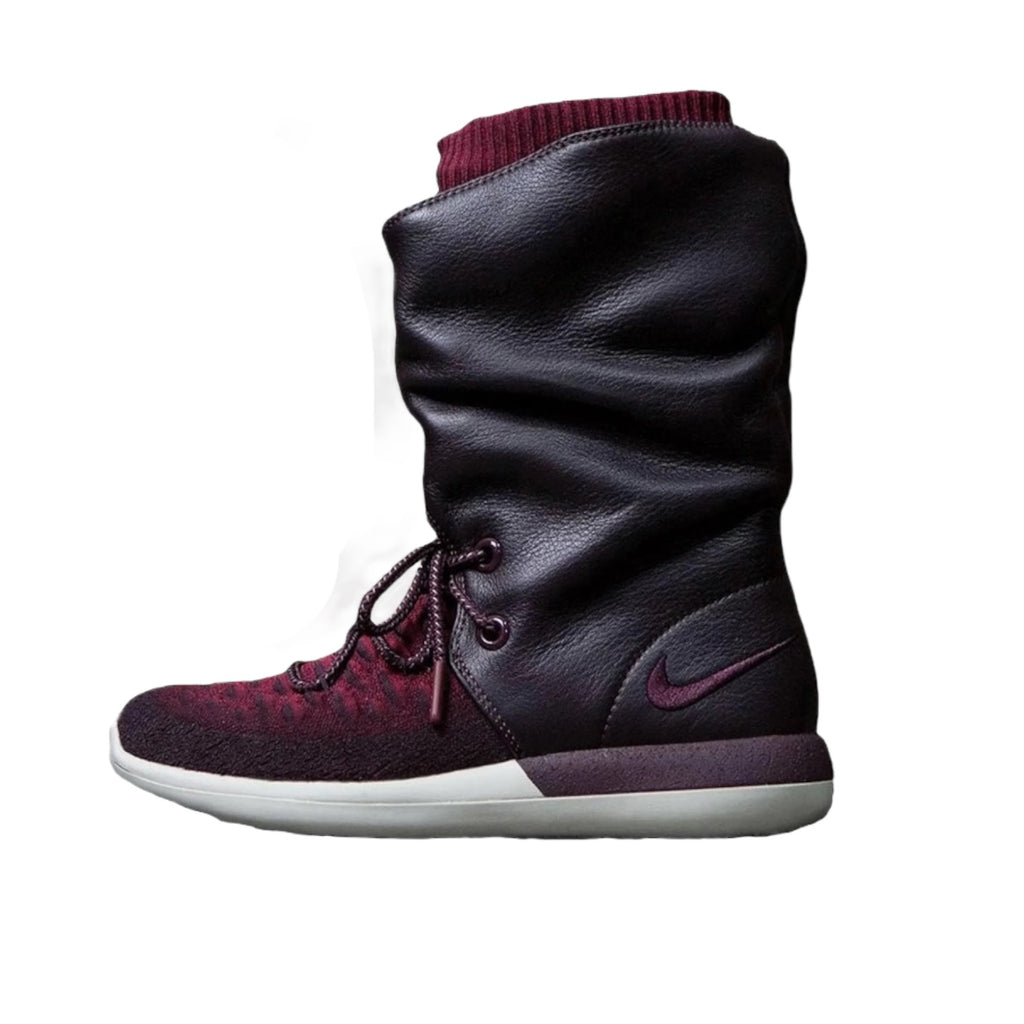 WOMEN'S NIKE ROSHE TWO HI FLYKNIT - DEEP BURGUNDY