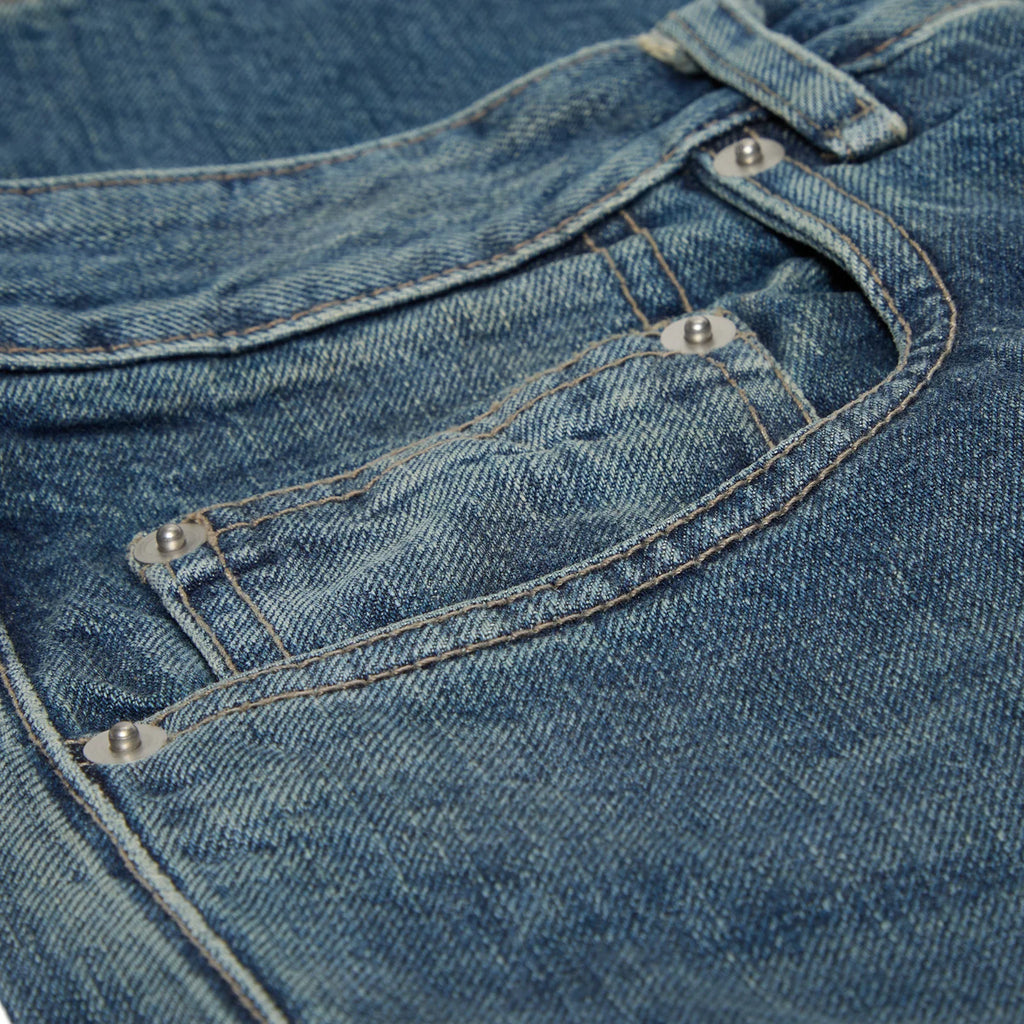 RICK OWENS DRKSHDW DOUBLE CARGO JEANS - WASHED INDIGO