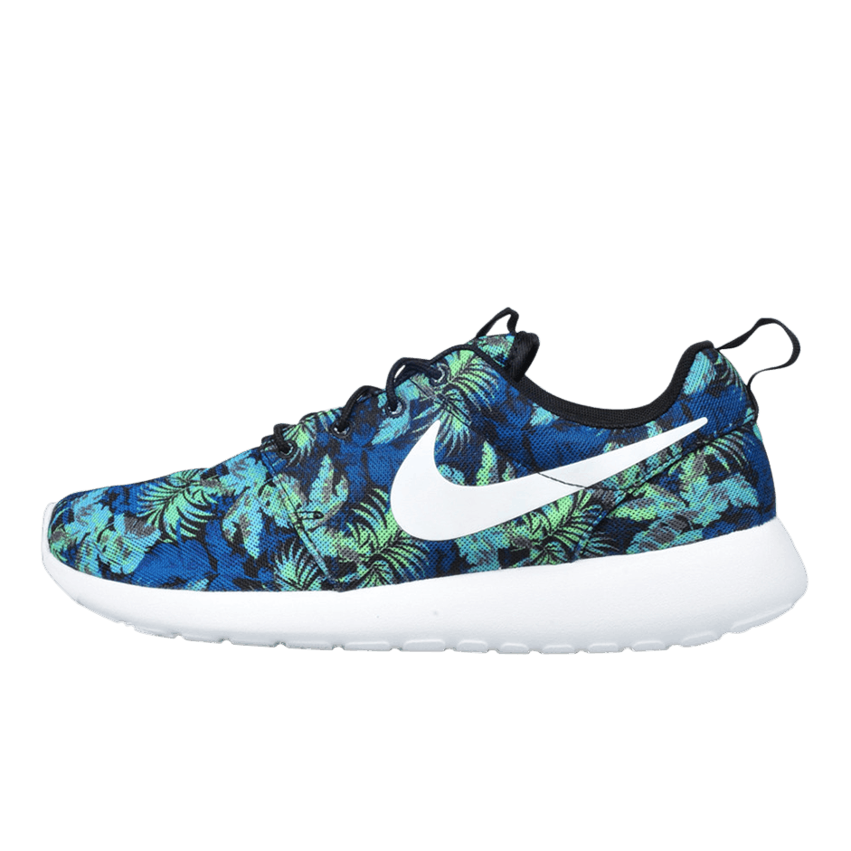 NIKE ROSHERUN PRINT 'POISON GREEN PALM TREES'
