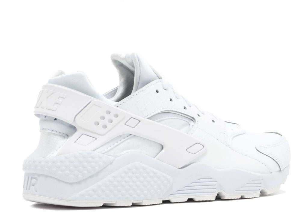 NIKE AIR HUARACHE PREMIUM 'SNAKESKIN - WHITE/WHITE-BLACK