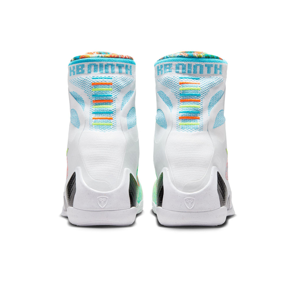NIKE KOBE 9 PROTRO "WHAT THE" - WHITE/REFLECTIVE SLVR-CHLORINE BLUE