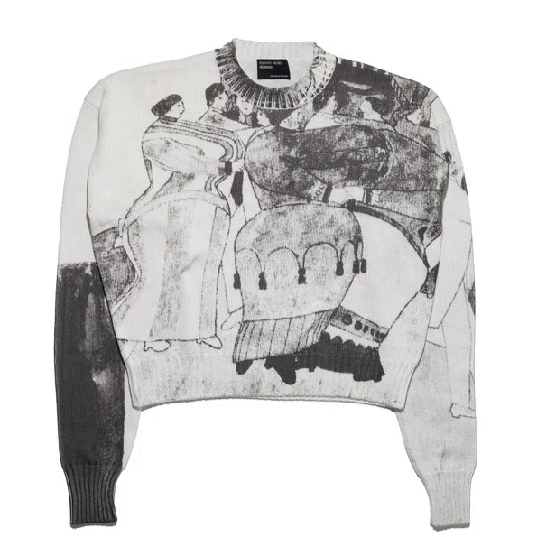 ENFANTS RICHES DÉPRIMÉS THE BALLROOM DANCE SWEATER - BLACK/IVORY