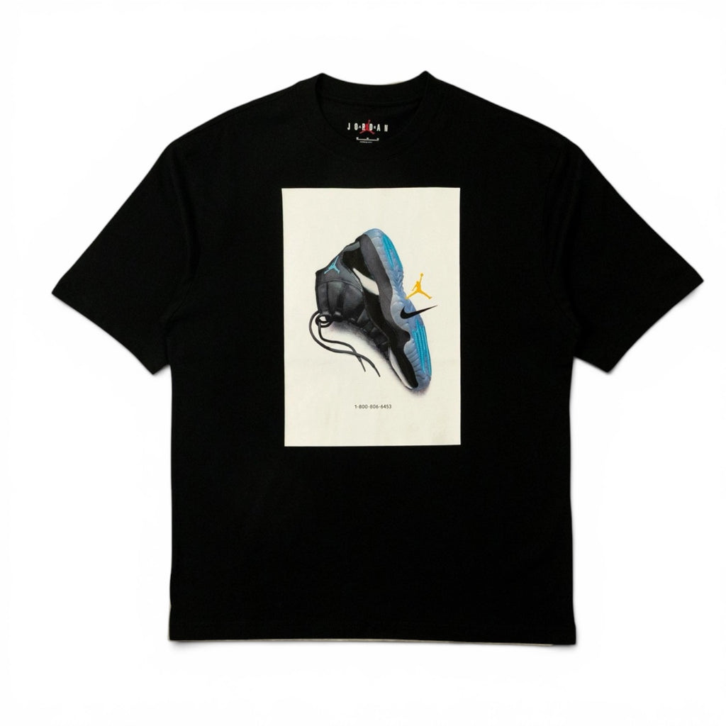 AIR JORDAN BROOKLYN AJ11 AD GFX T-SHIRT - BLACK