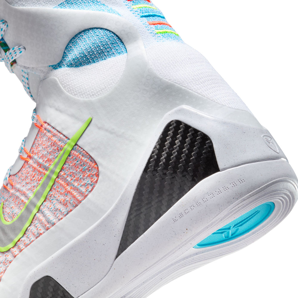 NIKE KOBE 9 PROTRO "WHAT THE" - WHITE/REFLECTIVE SLVR-CHLORINE BLUE