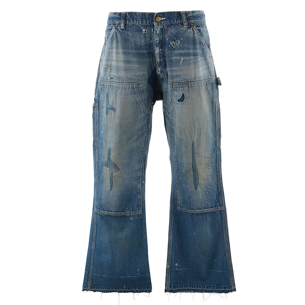 SAINT MICHAEL DOUBLE KNEE PANTS - BLUE