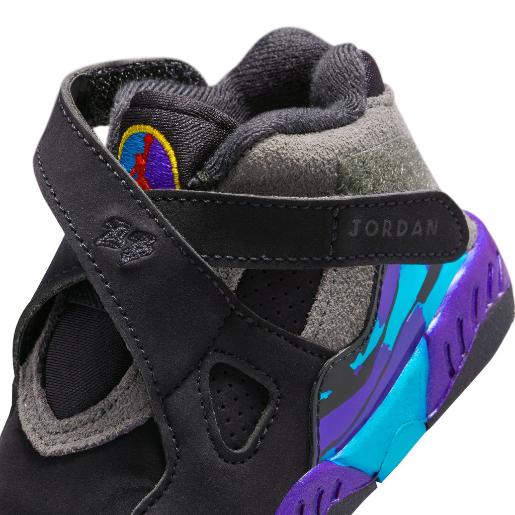 AIR JORDAN 8 RETRO TD - BLACK/TRUE RED/IRON GREY/BRIGHT CONCORD/AQUATONE