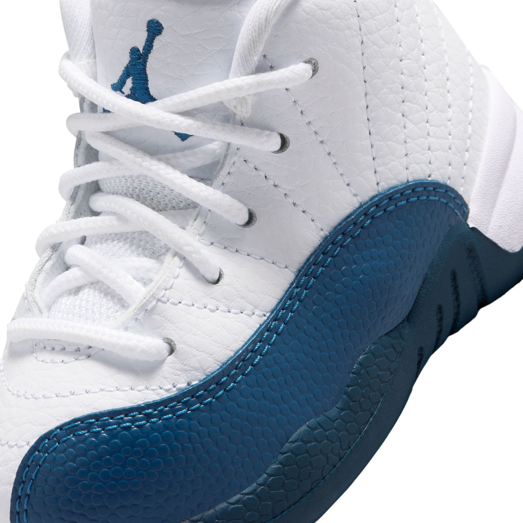 AIR JORDAN 12 RETRO TD - WHITE/FRENCH BLUE-METALLIC SILVER
