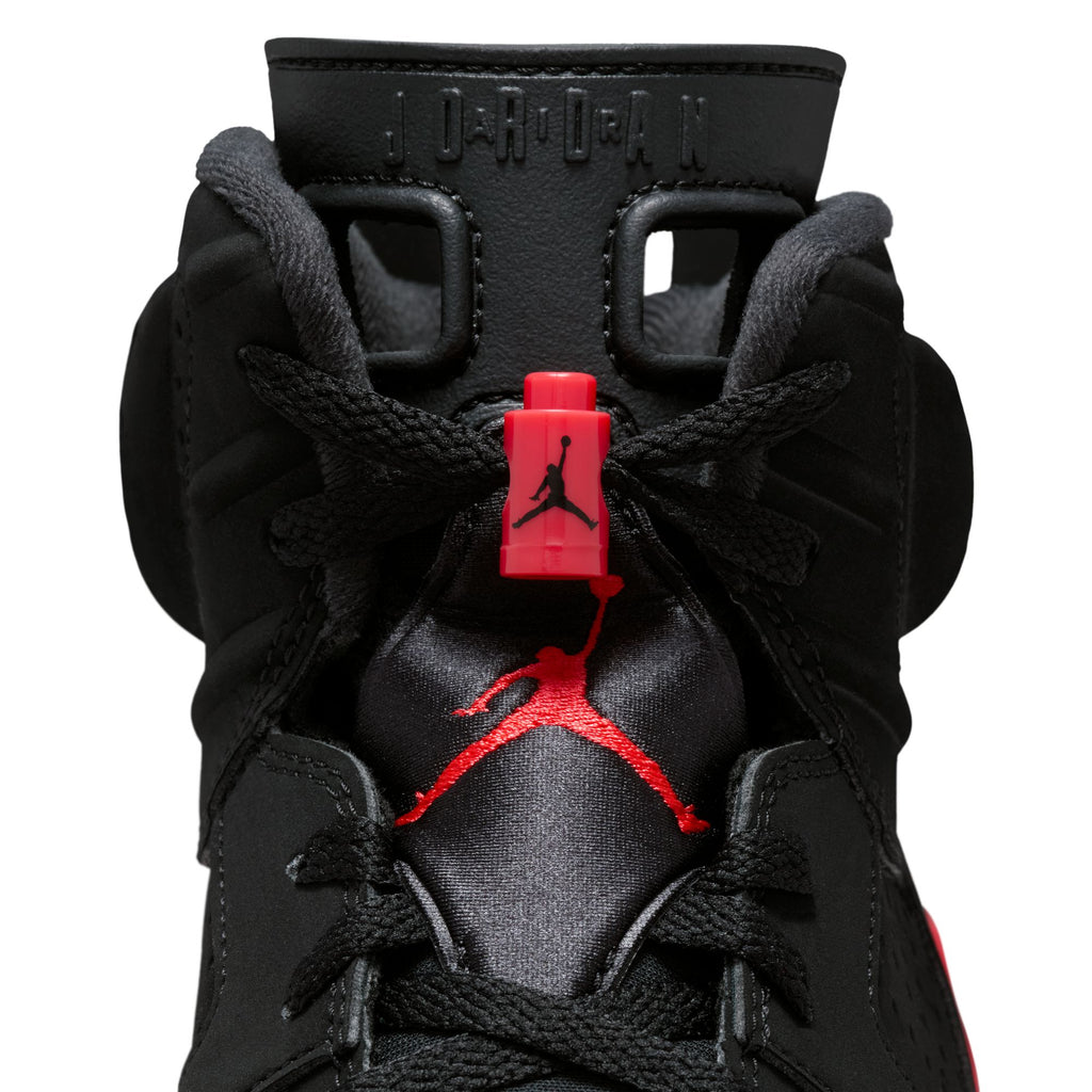 AIR JORDAN 6 RETRO "INFRARED SALESMAN" - BLACK/LT CRIMSON