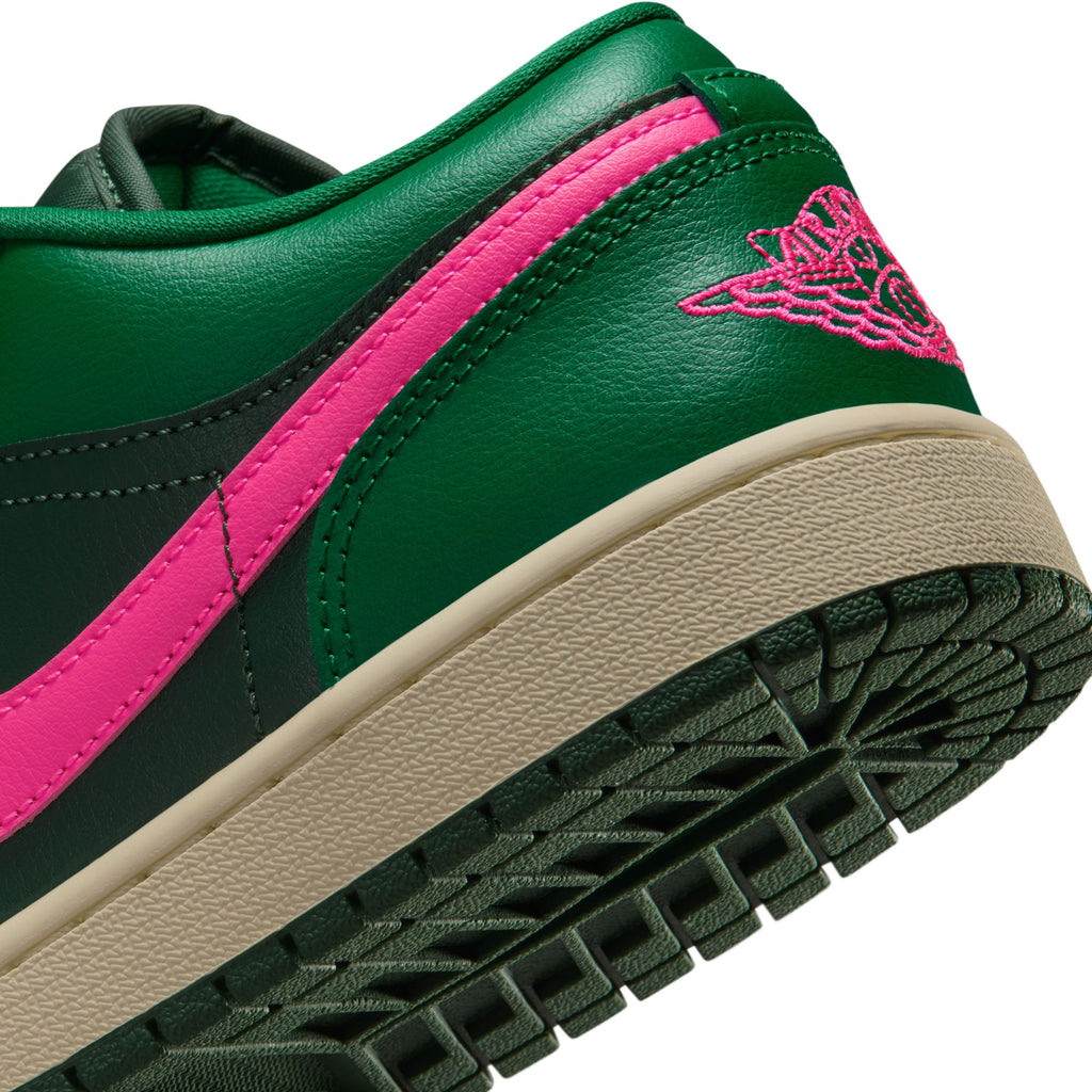 WOMENS AIR JORDAN 1 LOW - MALACHITE/FIR-PINK BLAST-COCONUT MILK