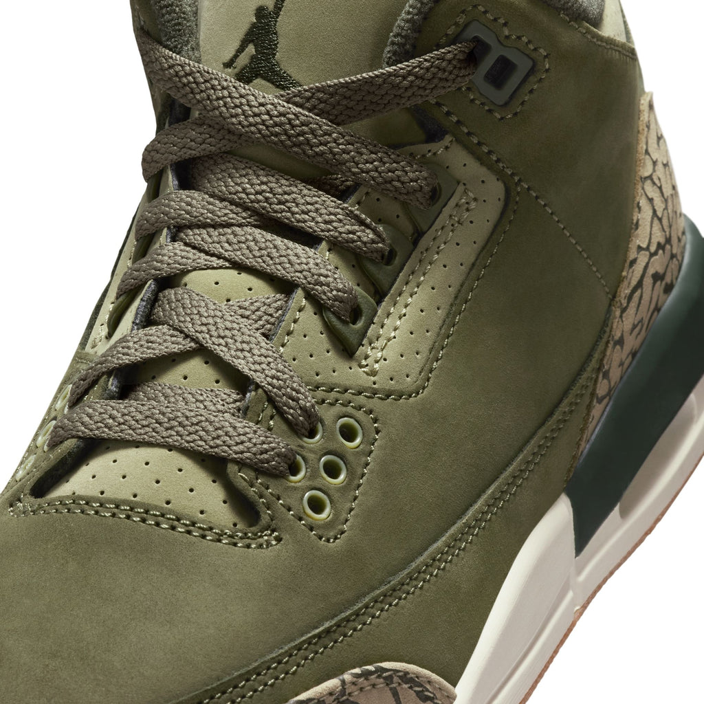 AIR JORDAN 3 RETRO GS - MEDIUM OLIVE/SEQUOIA-NEUTRAL OLIVE-SAIL