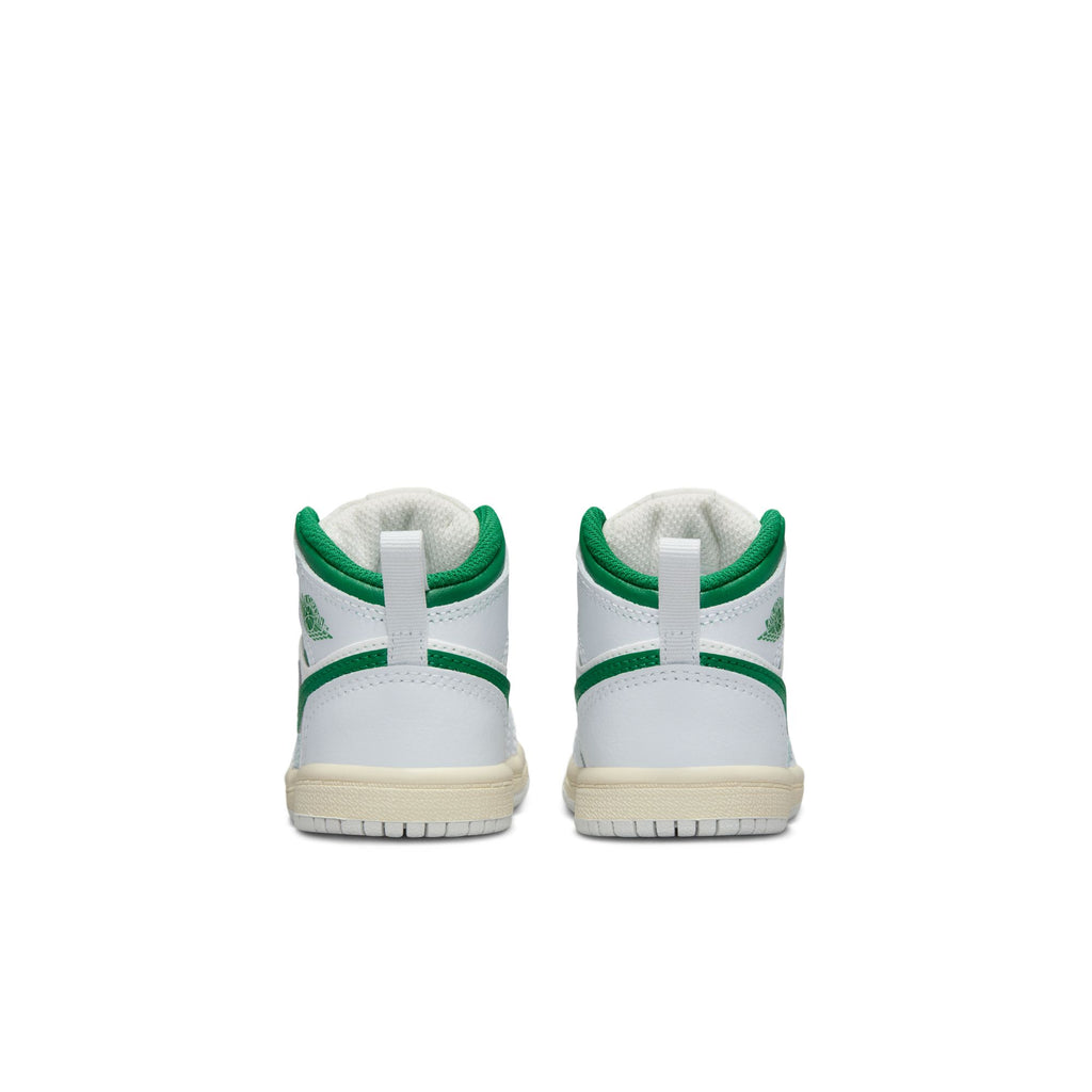 AIR JORDAN 1 MID TD - SUMMIT WHITE/PINE GREEN-PURE PLATINUM