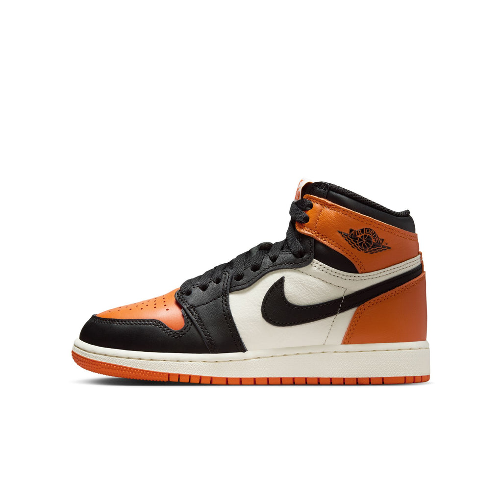 AIR JORDAN 1 HIGH RETRO OG 'SHATTERED BACKBOARD" GS - BLACK/BLACK-SAIL-STARFISH