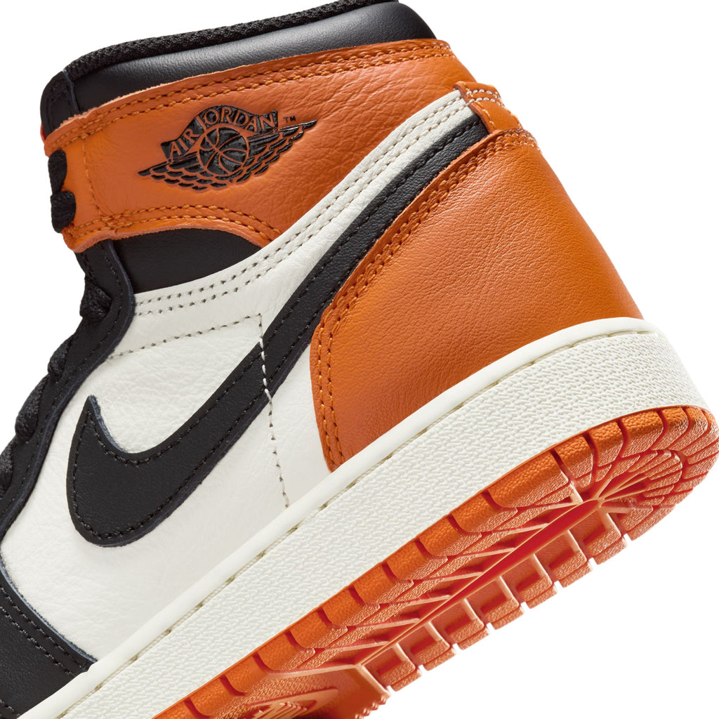 AIR JORDAN 1 HIGH RETRO OG 'SHATTERED BACKBOARD" GS - BLACK/BLACK-SAIL-STARFISH