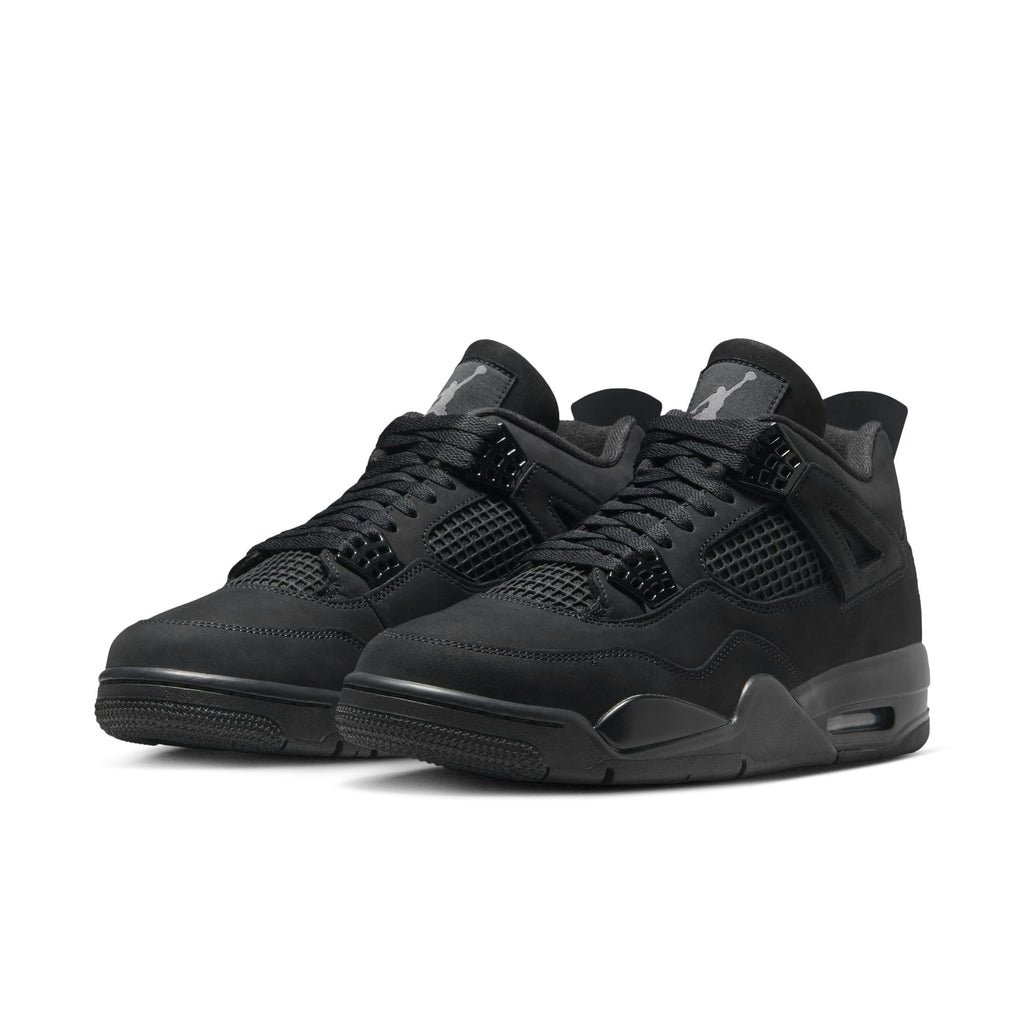 AIR JORDAN 4 RETRO 'BLACK CAT' - BLACK/BLACK-LT GRAPHITE
