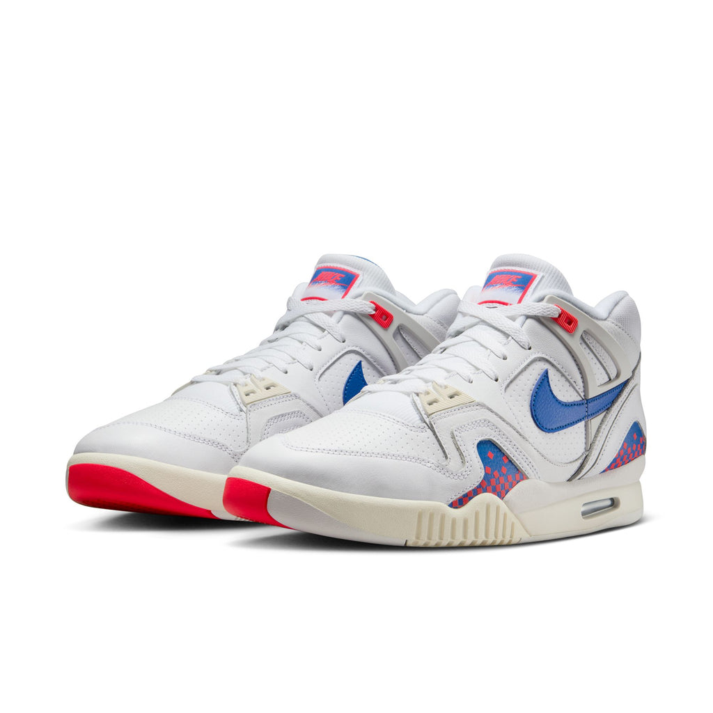 NIKE AIR TECH CHALLENGE II QS - WHITE/ROYAL BLUE-LASER CRIMSON