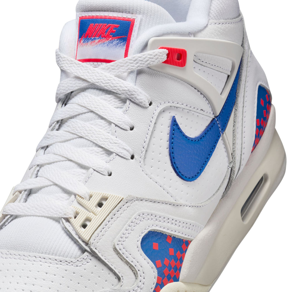 NIKE AIR TECH CHALLENGE II QS - WHITE/ROYAL BLUE-LASER CRIMSON