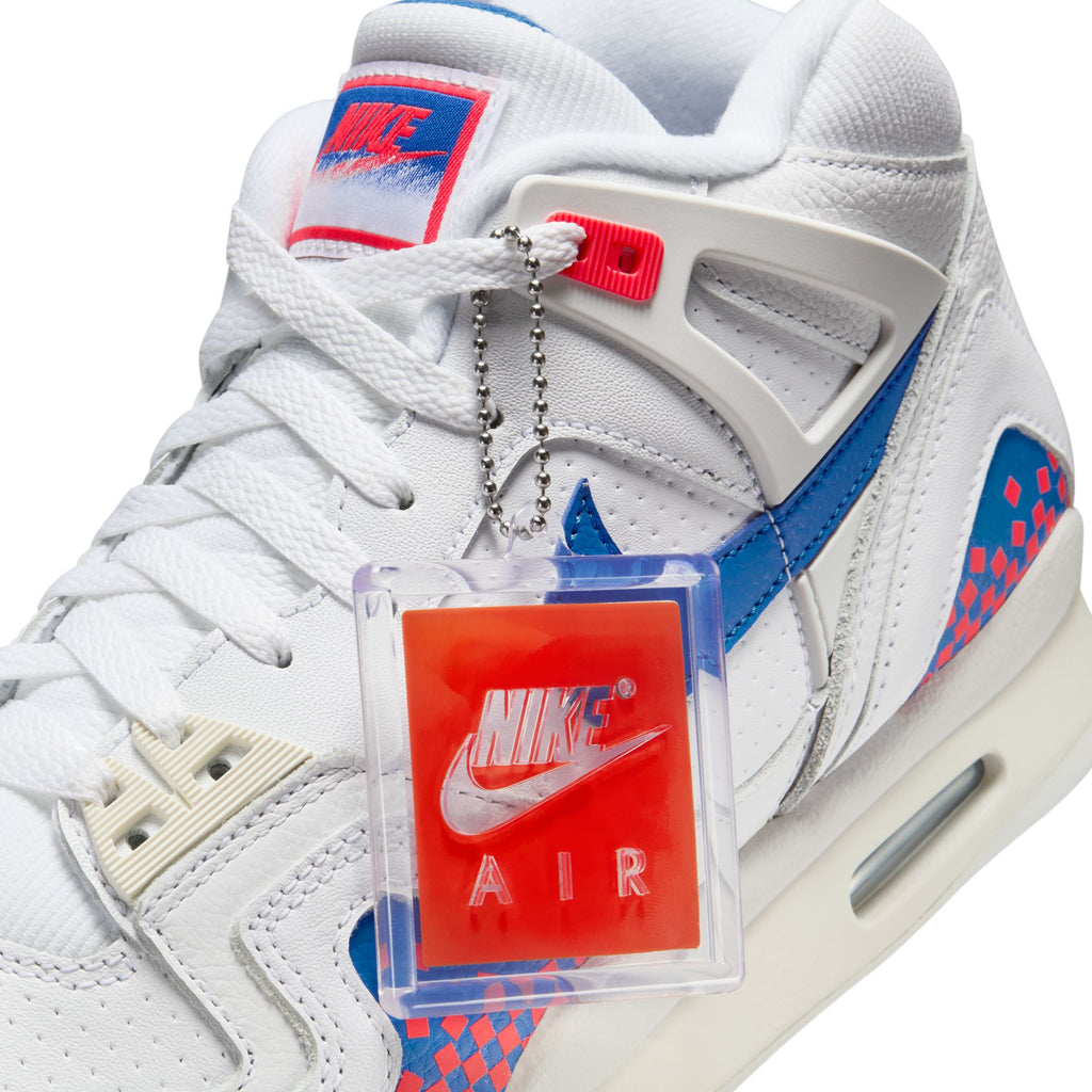 NIKE AIR TECH CHALLENGE II QS - WHITE/ROYAL BLUE-LASER CRIMSON