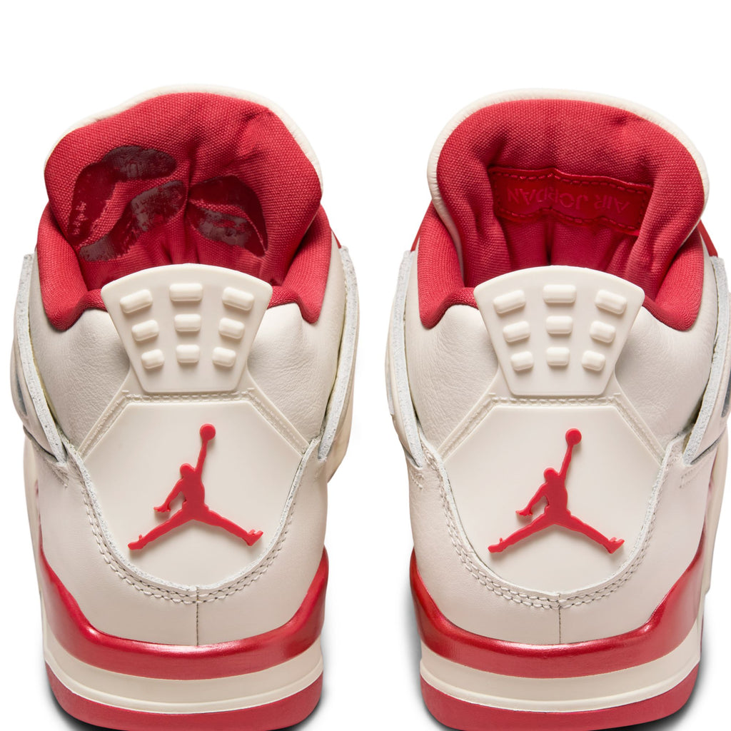 WOMENS AIR JORDAN 4 RETRO - PALE IVORY/SIERRA RED-TOUGH RED