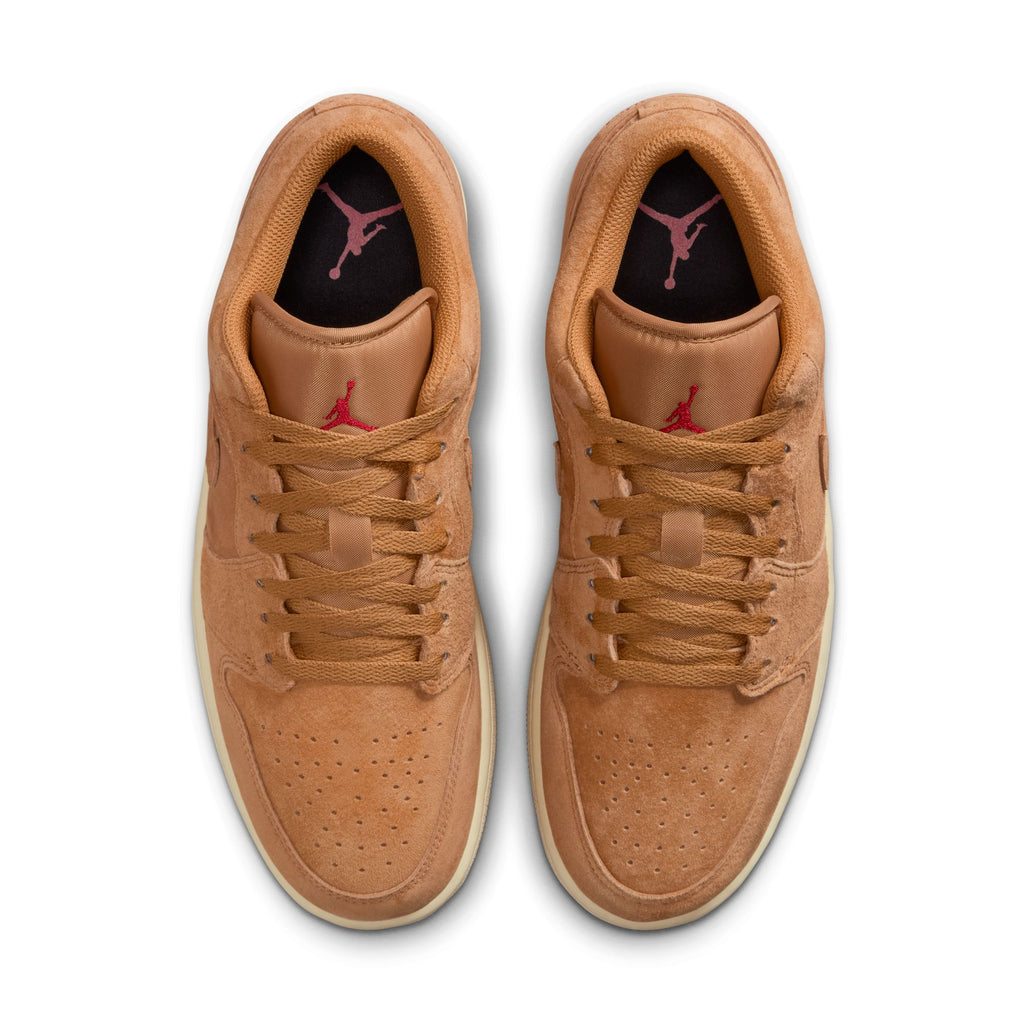AIR JORDAN RETRO LOW SE - FLAX/FLAX-VARSITY RED-MUSLIN