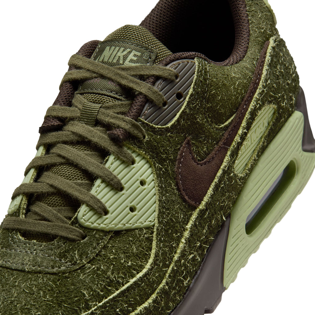 NIKE AIR MAX 90 PRM "SKUNK" - CARGO KHAKI/VELVET BROWN-OLD MOSS