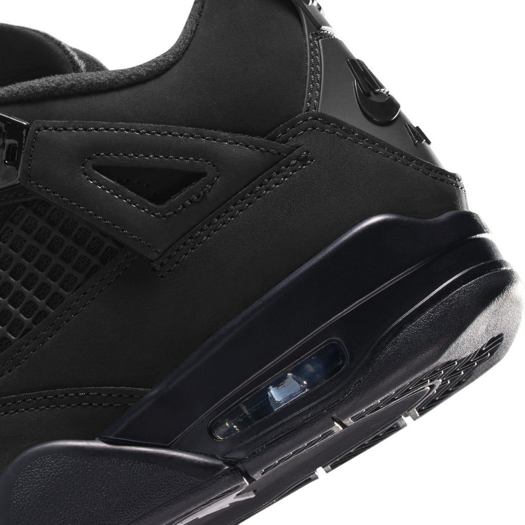 AIR JORDAN 4 RETRO 'BLACK CAT' GS - BLACK/BLACK-LT GRAPHITE