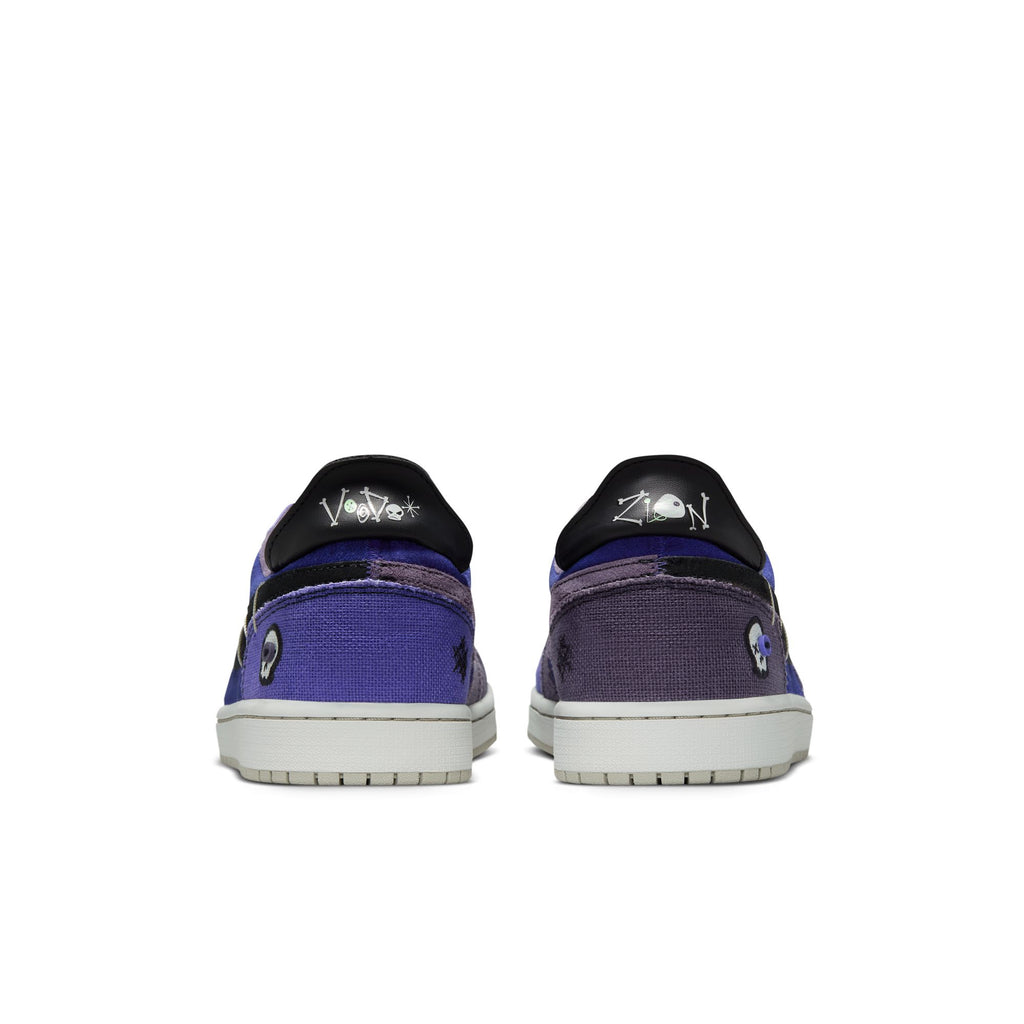 AIR JORDAN 1 RETRO LOW - REGENCY PURPLE/VAPOR GREEN-BLACK
