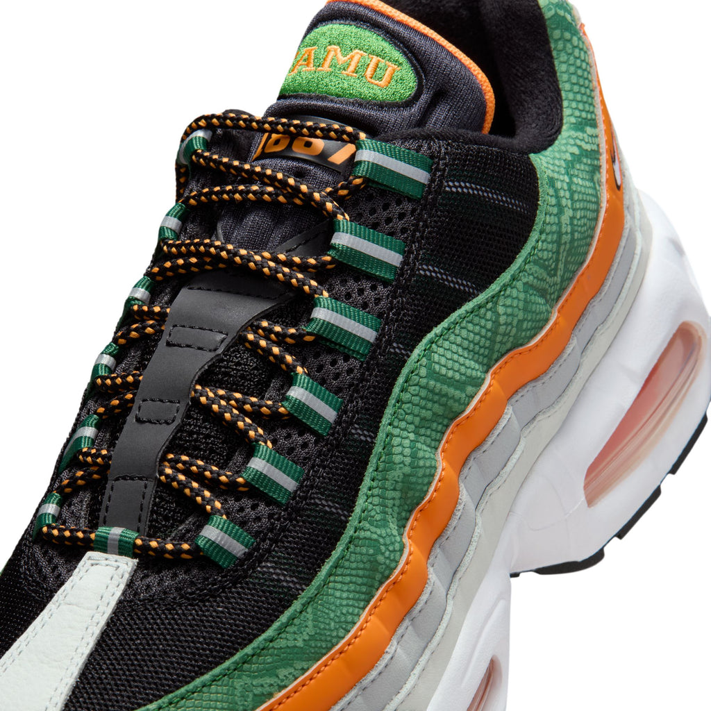 NIKE AIR MAX 95 "BIG BUBBLE" x YARDRUNNERS FLORIDA A&M UNIVERSITY - BLACK/WHITE-ORANGE HORIZON